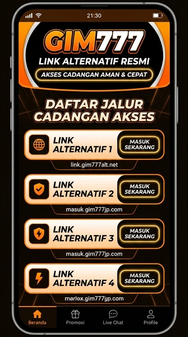 Tampilan link alternatif gim777